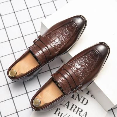 China Wholesales Breathable Mightysite Mens Strap Suede Loafers Moose Loafers Existencias De Zapatos Size 48 Trend Men for sale