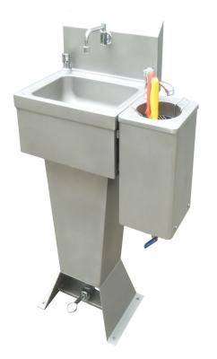 China Hygiene Equipment Single Basin Manual Hand Washing Machine With Knife Disinfector for sale