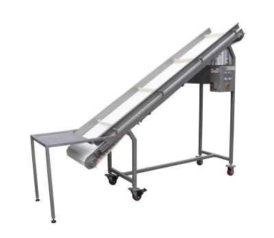 China Slope Food Conveyor With Speed Reducer / 1~5M / Min Speed Inclined Belt Conveyor for sale