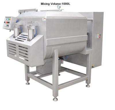 China 380V / 50Hz Voltage 1000L Electric Meat Mixer Machine 7.1KW / 9.1KW Power for sale