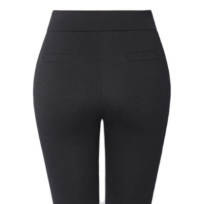 China Wholesale High Quality Breathable Solid Color Yoga Pants Women Office Elastic Skin Anti Slip Formal Rocket Long Pants for sale