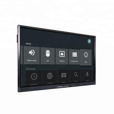 China office and school etc. 86 Inch Android 8.0 Touch Screen With Smart Flat Interactive Display Panel With Dual OPS System for sale