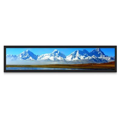 China Hot Selling Ultra Wide Stretched Bar LCD Wall Mount IPS 23.1 Inch Digital Signage Advertising Board Display for sale