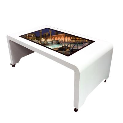 China 2021 New Product 43 inch 43 inch New Product Lobby Restaurant Entertainment Capacitive Multi Touch Screen LCD Interactive Top Coffee Table for sale