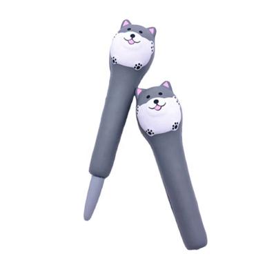 China 5+ Pen Cover PU Squishy Eco-friendly Stationery Squeezing Pen Soft Tube Surface Husky Release Pressure for sale