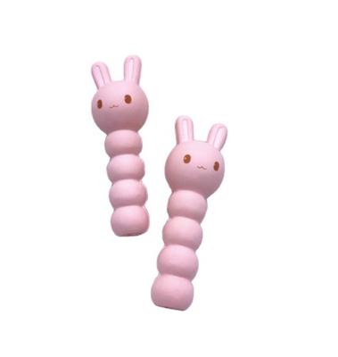 China 5+ Pen Cover PU Squishy Eco-Friendly Stationery Squeezing Pen Tub Rabbit Surface Soft Release Pressure for sale