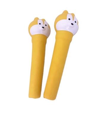 China 5+ Pen Cover PU Squishy Effort Eco-friendly Stationery Squeezing Fox Pen Tub Pen Surface Release Soft Pressure for sale