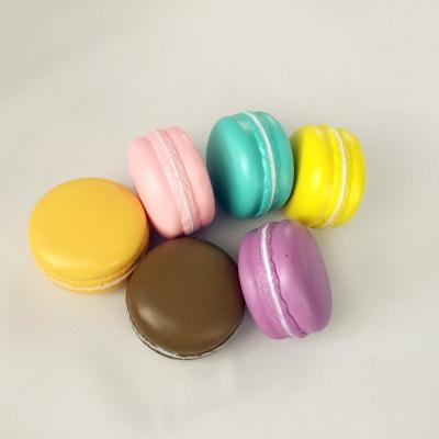 China Macaron Toy PU Inflatable Stress Release Custom Cake Slow Rising Squishy Ball for sale