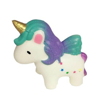 China Soft Toy Unicorn Slow Rising Starry Squishy Printed Strain Ball for sale