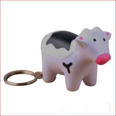 China Lovely children's toys dairy cow with soft viscous PU donuts new product for sale