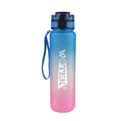 China 500ml 600ml 750ml 1l BPA Tritan Free Viable Motivational Water Bottle Color Changing Plastic Water Bottle Sports Water Bottle for sale