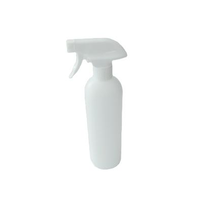 China White Cylindrical Household Products 600ml HDPE Cleaning Spray Bottles Plastic Cleaning Bottle for sale