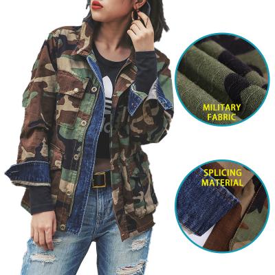 China Emersongears Style Waterproof Women's Mc Multicam Denim Camouflage Casual Dressing Tactical Jacket for sale