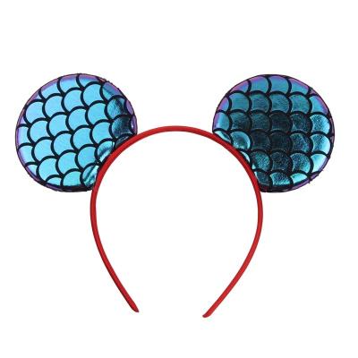 China NEW Popular Mini Ears Metallic Children's Headband New Arrival Fashion Mouse Ears DIY Designs Babies Headband Kids Hair Band For Party for sale