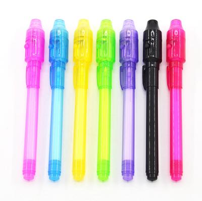 China office & School Pen Invisible Pen with UV Light Secret Message Pens for sale