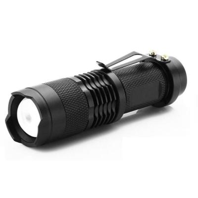 China Camping 7w 300lm Mini Led Flashlight Torch Adjustable Focus Zoomable Tactical Light Lamp for sale