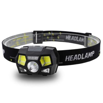 China USB Charging LED Headlight Flashlight 280 Lumen Head Lamps Torch, USB Rechargeable Waterproof Headlamps with Focus for Camping, Hiking, Outdoor for sale