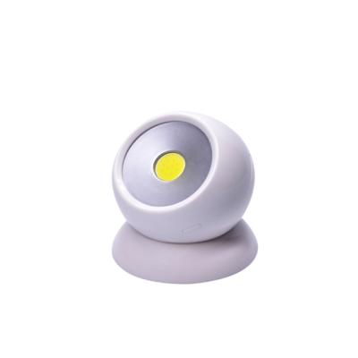 China 360 Degree Round 3W COB LED Cabinet Work Directional Light Emergency Powered Shape Rotating Ball Light With Strong Magnet for sale