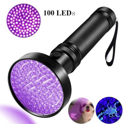 China Detector For Pets Urine And Stain UV Black Light Ultraviolet Flashlights 100 LED 395 Nm Blacklight Pet Urine Detector For Dog Cat Urine, Dry Stains, Bed Bugs for sale