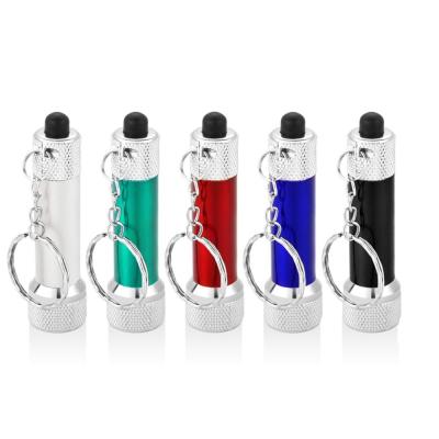 China Emergency Mini Flashlights Keychain 5 Bulbs LED Key Chain For Kids Camping Gifts for sale