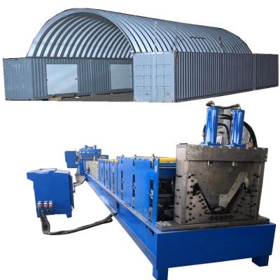 中国 Steel Fabricated House Screw-Joint Metal Tile Forming Machine Quonset Huts Building Machine Roof Building Machine 販売のため