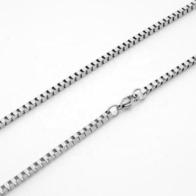 China FASHIONABLE Wholesale High Quality Stainless Steel Box Chain 316 Stainless Steel Chains Mens Necklace Box Chains for sale