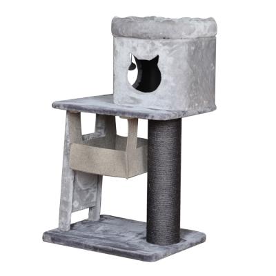 China Sustainable Modern Luxurious Cat Tree Cat Scratcher Tower Housing for sale