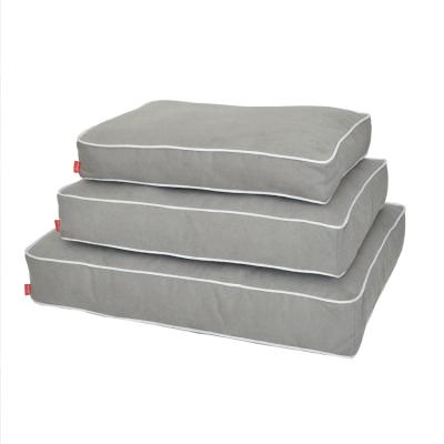 China Living Bed X Large Flat Pillow Dog Summer Flat Pet Bed Gray Pet Mattress for sale