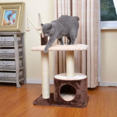 China 2021 Large pet cat scratcher tree viable diy activity products sisal for sale