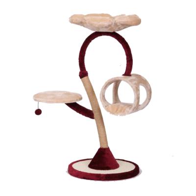 China New Viable Adjustable Cute Cat Scratcher Treehouse for sale