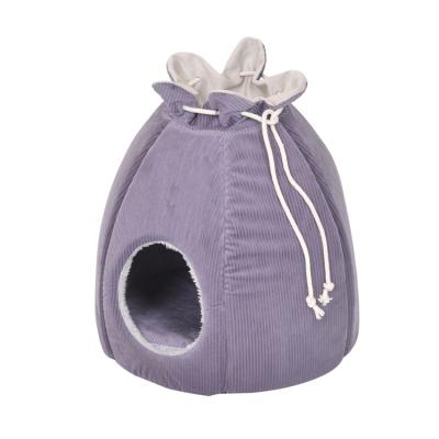 China Sustainable Comfortable Dogbed Pet Bed Cave Felt Kennel Cat Dog Cave Beds for sale