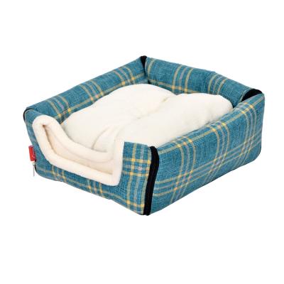 China Sustainable Eco Pet Products Dog Bed Removed Cover Folding Cat Bed Cube for sale