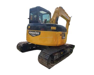 China Japanese used used Koamtsu excavator Komatsu PC78 crawler 8ton second hand small Komatsu 78 excavator with blade and hammer line 0.35mÂ ³ for sale