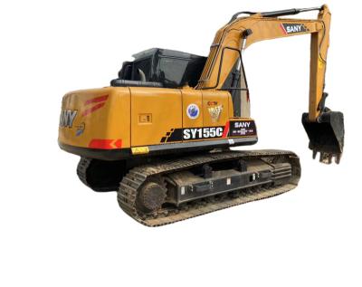 China Hydraulic crawler 15 ton used SANY machinery backhoe SANY earthmoving excavators SY155 for sale 0.7mÂ ³ for sale