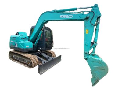 China 7 ton Kobelco machinery with hammer equipment Kobelco SK75 second hand hydraulic excavators 0.4mÂ / backet backhoe; ³ for sale