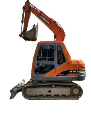 China Backhoe Used Doosan Small 6T/7/8T Used Doosan Excavator DH55/60/80 0.35mÂ ³ for sale