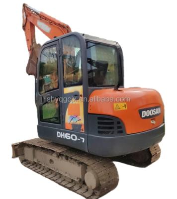 China Doosan DX60 Small Backhoe Doosan 6 Tons Used Crawler Excavators Machine Digger Doosan DH60 Used Excavator 0.22mÂ ³ for sale