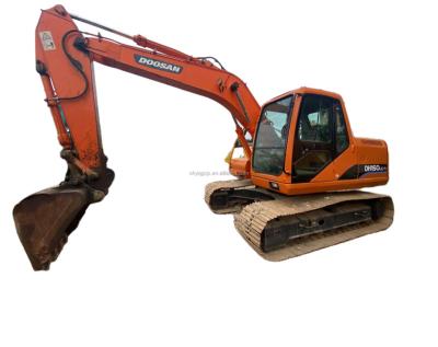 China Doosan 150-7 hydraulic crawler backhoe used 15 ton excavator. 0.58mÂ very cheap; ³ for sale