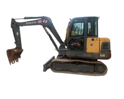 China Used Volvo 60 Backhoe Crawler 6t Hydraulic Excavator 0.23mÂ ³ for sale