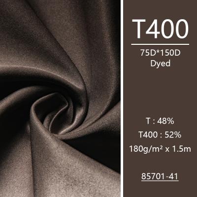 China Free Sample Cavalry Abrasion-Resistant Polyester High Elastic Filament Thread 80S T400 Twill Fabric for sale