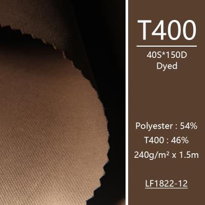 China Polyester Garment Fabrics Textile Free Sample Floor T400 Twill Waterproof Fabric Like A Yarn Abrasion-Resistant Cotton for sale