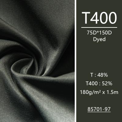 China Free Sample Abrasion-Resistant Sports Fabricating Polyester Rolls 80S T400 Twill Fabric for sale