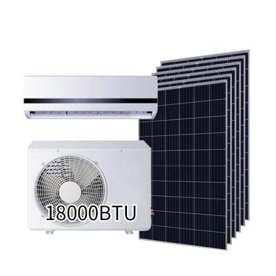 China Household dc ac units hybrid 18000 btus solar air conditioner for sale