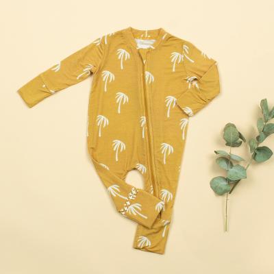 China Custom Newborn Infant Print Spandex Onesie Sleepwear Bamboo Rompers Breathable Washable Eco-friendly Substantial Baby Clothes Toddler Kid Pajamas For Baby for sale