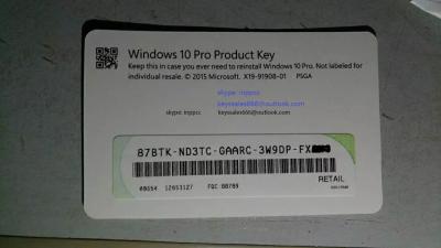 China Win 10 Professional Product Keys Coa Sticker for sale