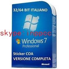 China ORIGINAL WINDOWS 7 PRO 32 / 64BIT OEM GENUINE LICENSE KEY COA STICKER for sale