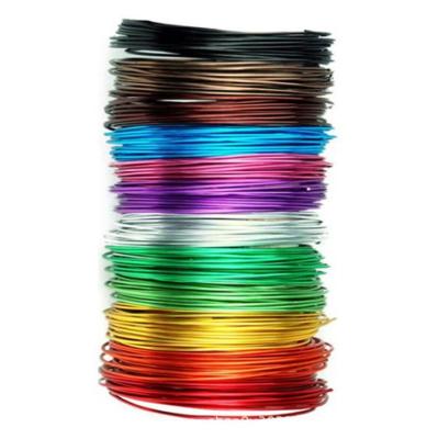 China colorful Aluminum Soft Diy jewelry making craft wire Craft Aluminium Bonsai Wire for sale