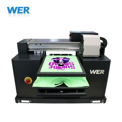 China Hotels A3 Size Cheap Digital T-shirt Flatbed Printer Direct To Garment Printer T-shirt Printer for sale