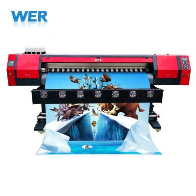 China Hotels 1.8m banner printing machine with large format 6 feet flex banner printing machine for car sticker for sale