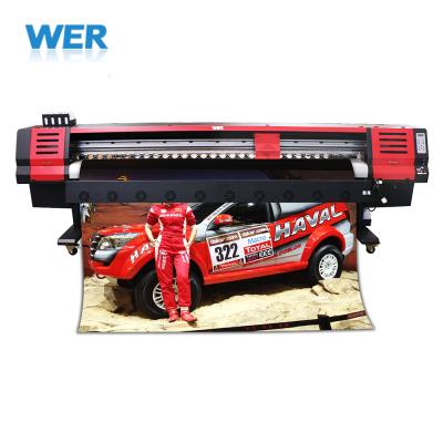 China Flex Banner New design WER ES3202I 3.2 meter eco solvent printer with dx7 digital head 1440dpi printing machine for sale